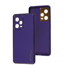 Чохол для Xiaomi Poco X5 Pro / Note 12 Pro Speed Leather Xshield ultra violet