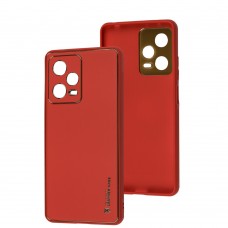 Чохол для Xiaomi Poco X5 Pro / Note 12 Pro Speed Leather Xshield red