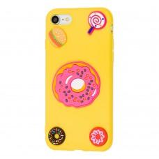 3D чехол  Fairy tale для iPhone 7 / 8 пончик желтый