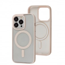 Чехол для iPhone 14 Pro Color MagSafe pink sand