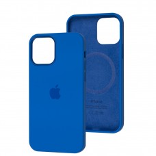 Чехол для iPhone 12/12 Pro MagSafe Silicone Full Size capri blue