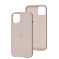 Чехол для iPhone 13 MagSafe Silicone Full Size chalk pink
