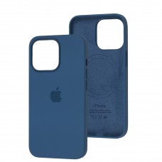 Чехол для iPhone 13 Pro MagSafe Silicone Full Size blue jay