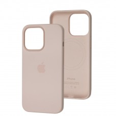 Чехол для iPhone 13 Pro MagSafe Silicone Full Size chalk pink