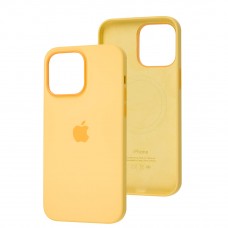 Чехол для iPhone 14 Pro Max MagSafe Silicone Full Size sunglow