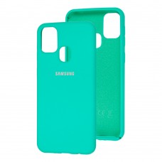 Чохол для Samsung Galaxy M31 (M315) Silicone Full яскраво-бірюзовий