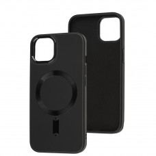 Чехол для iPhone 13 Bonbon Leather Metal MagSafe black