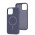 Чехол для iPhone 13 Pro Max Bonbon Leather Metal MagSafe lavender