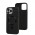 Чехол для iPhone 13 Pro Max Bonbon Leather Metal MagSafe black