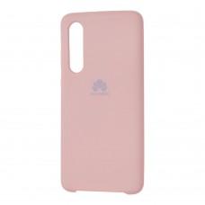 Чехол для Huawei P30 Silky Soft Touch "бледно-розовый"