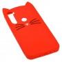 3D чехол для Xiaomi Redmi Note 8 кот красный