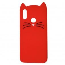 3D чохол для Samsung Galaxy A10s (A107) кіт червоний