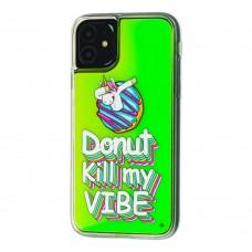 Чохол для iPhone 11 "Neon пісок" Donut kill my vibe