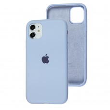 Чехол для iPhone 11 Silicone Full голубой / lilac