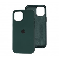 Чохол для iPhone 12 Pro Max Silicone Full зелений / forest green