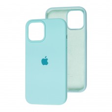 Чехол для iPhone 12 Pro Max Silicone Full бирюзовый / ice blue 