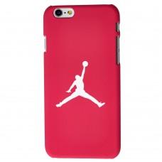 Чехол Daring для iPhone 6 софт тач розовый с баскетболистом