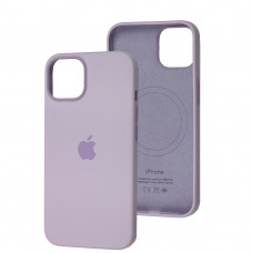 Чехол для iPhone 14 MagSafe Silicone Full Size lilac