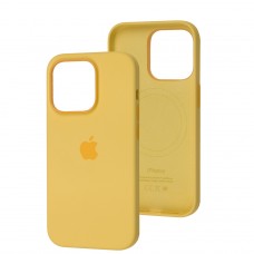 Чехол для iPhone 14 Pro MagSafe Silicone Full Size sunglow