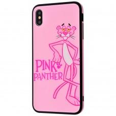 Чохол для iPhone Xs Max glass "pink panther"
