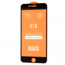 Защитное стекло для iPhone 7 Plus / 8 Plus Full Glue черное (OEM)
