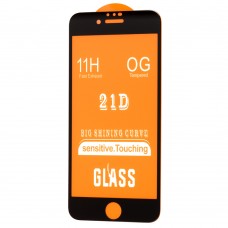 Защитное стекло для iPhone 7 / 8 Full Glue черное (OEM)