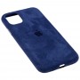 Чохол для iPhone 11 Alcantara 360 темно-синій