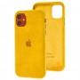 Чохол для iPhone 11 Alcantara 360 жовтий
