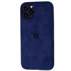 Чохол для iPhone 11 Pro Alcantara 360 темно-синій