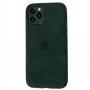Чохол для iPhone 11 Pro Alcantara 360 темно-зелений