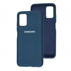 Чехол для Samsung Galaxy A03s (A037) Silicone Full синий / cosmo blue