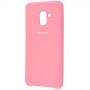 Чохол для Samsung Galaxy A8+ 2018 (A730) Silky Soft Touch світло рожевий