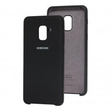 Чехол для Samsung Galaxy A8+ 2018 (A730) Silky Soft Touch черный