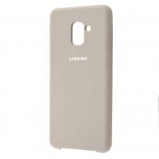 Чехол для Samsung Galaxy A8+ 2018 (A730) Silky Soft Touch серый