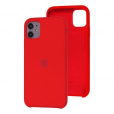 Чехол Silicone для iPhone 11 case красный