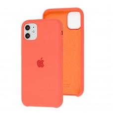Чехол Silicone для iPhone 11 case apricote