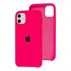 Чохол Silicone для iPhone 11 case shiny pink
