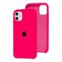 Чохол Silicone для iPhone 11 case shiny pink
