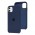 Чохол Silicone для iPhone 11 case dark blue