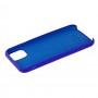 Чехол Silicone для iPhone 11 case shiny blue 