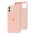 Чохол Silicone для iPhone 11 case pink sand