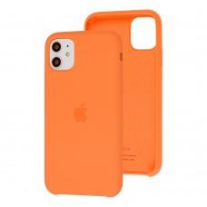 Чехол Silicone для iPhone 11 case papaya