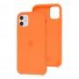 Чехол Silicone для iPhone 11 case papaya