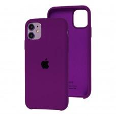 Чехол Silicone для iPhone 11 case grape