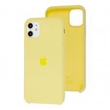 Чохол Silicone для iPhone 11 case mellow yellow