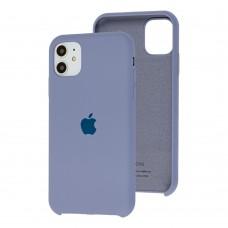Чохол Silicone для iPhone 11 case lavender gray