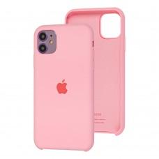 Чехол Silicone для iPhone 11 case light pink 