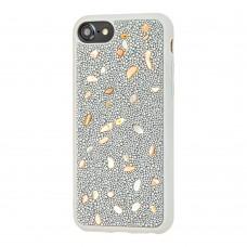 Чохол Bling pearl для iPhone 6/7/8 diamonds сріблястий