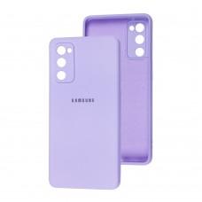 Чехол для Samsung Galaxy S20 FE (G780) Square camera full фиолетовый / light purple