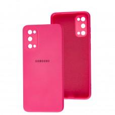 Чохол для Samsung Galaxy S20 (G980) Square camera full рожевий неон